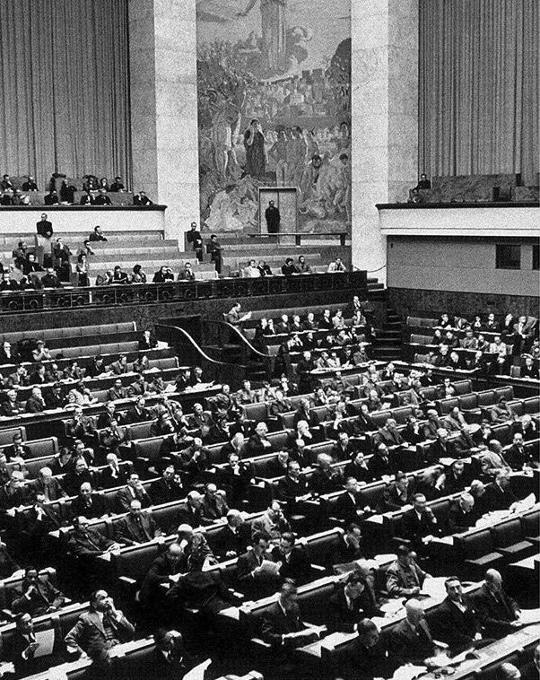 1947-가트의 탄생. 국제 무역 기구 를 설립 하기 위해 제네바 에 있는 50 개국 으로 구성 된 유엔 위원회